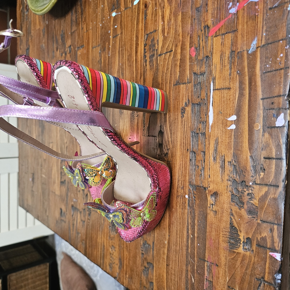 Colorful Women's Heels with Embellishments